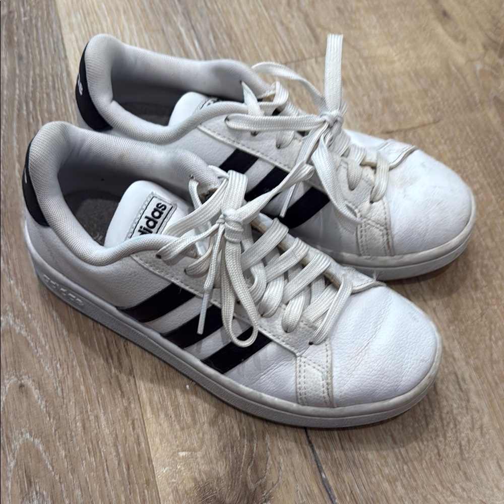 Adidas Classic White and Black Sneakers